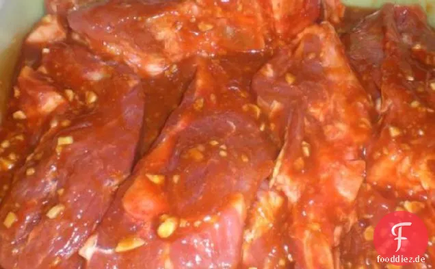 Hawaiian BBQ Ofen Gebackene Rippen