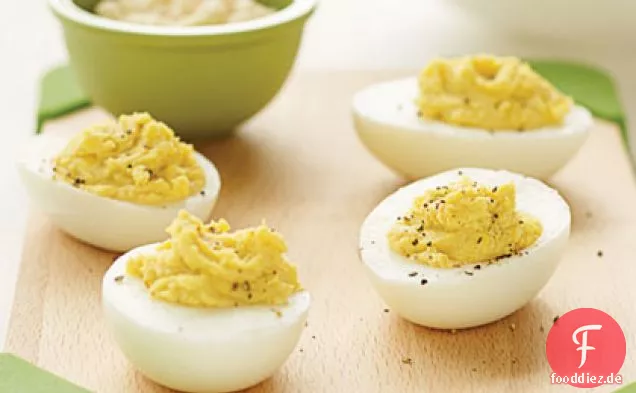 Hummus Gefüllten Eiern