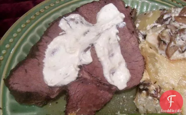 Crock Pot Roastbeef und Meerrettichsoße