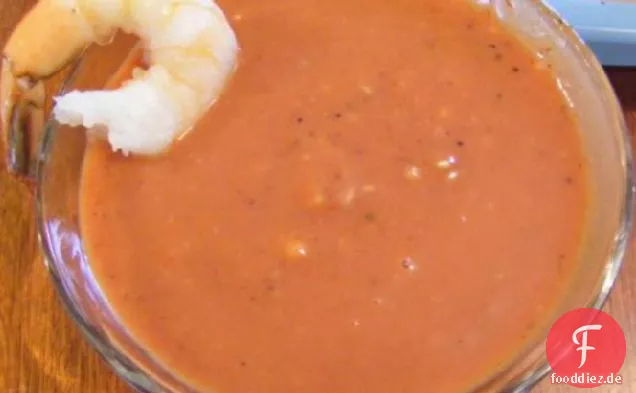 Gekühlte würzige Meeresfrüchtesauce