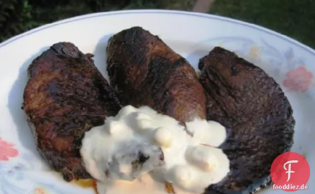 Ww Melasse gegrillte Koteletts mit Meerrettichsauce