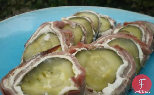 Frischkäse eingewickelt Dill Gurken