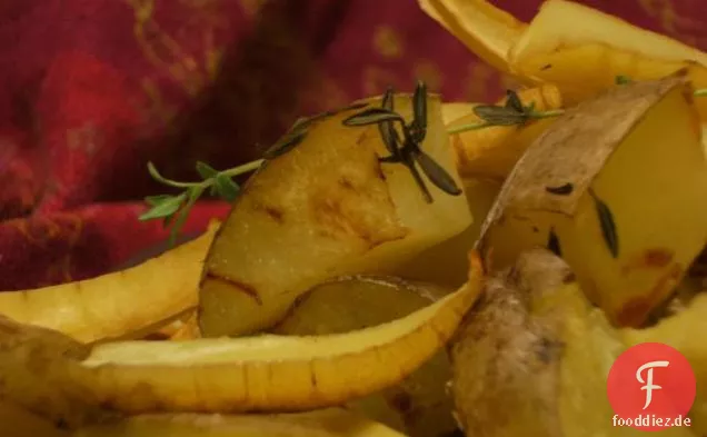 Thymian Bratkartoffeln und Pastinaken