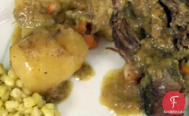 Sheilas herzhafter Schmorbraten und Gemüse mit Soße