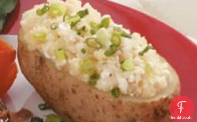 Käse-gefüllte Kartoffeln
