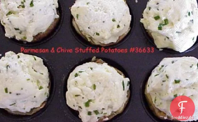 Parmesan & Schnittlauch Gefüllte Kartoffeln