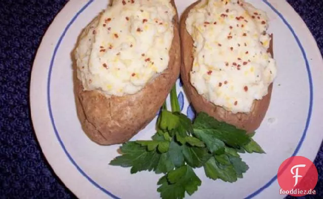 Fettarme und gebackene Kartoffeln