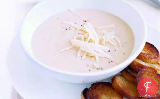 Cheddar und Biersuppe