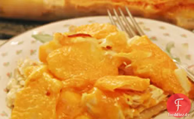 Käsiger Hühnchen-Kartoffel-Auflauf