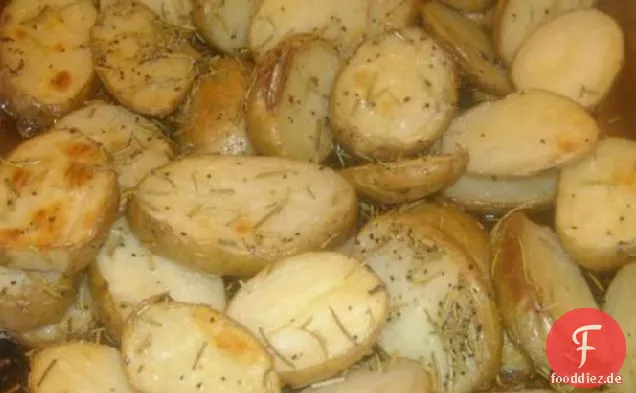 Rosmarin Knoblauch Gebratene Kartoffeln