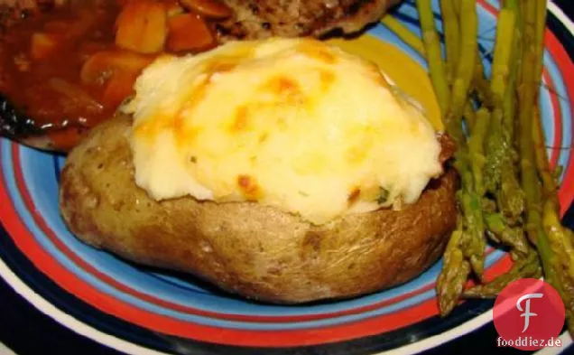 Doppelt gefüllte Kartoffeln