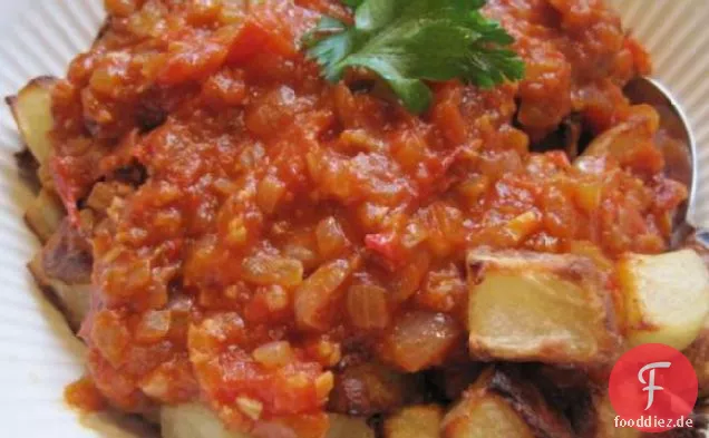 Patatas Bravas - Kartoffeln für die Mutigen, spanischen Stil!