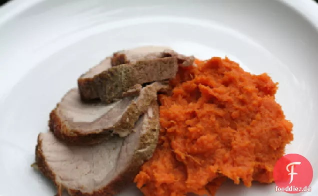 Süßkartoffelpüree mit Orangenessenz