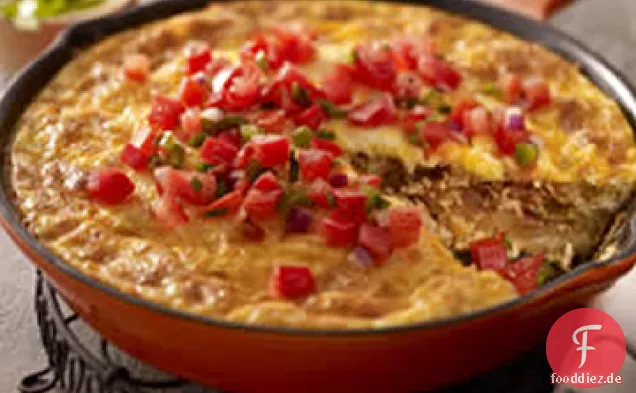 Chorizo-, Kartoffel- und grünes Chile-Omelett
