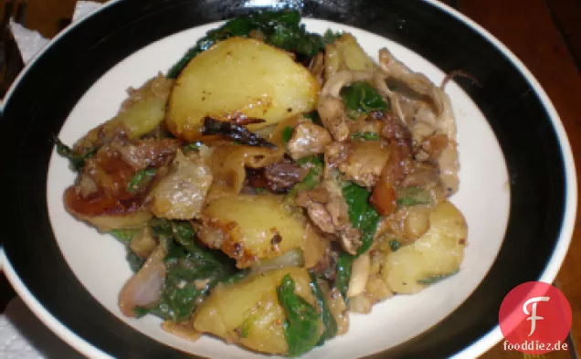 Warmer Kartoffel-Pilz-Salat