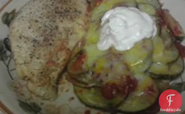 Salsa-Huhn und Kartoffel-Pakete