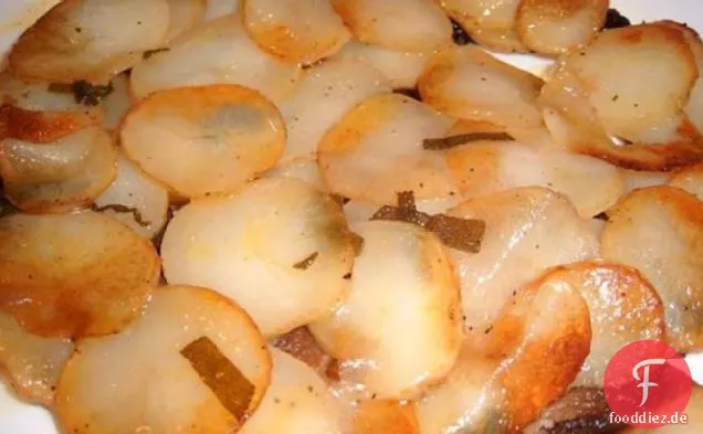 Kartoffel-Galette mit wilden Pilzen