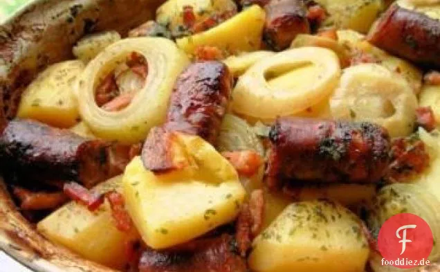 Dublin Coddle - Irish Wurst, Speck, Zwiebel und Kartoffel Hotpot