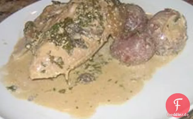 Slow Cooker Petersilie Huhn