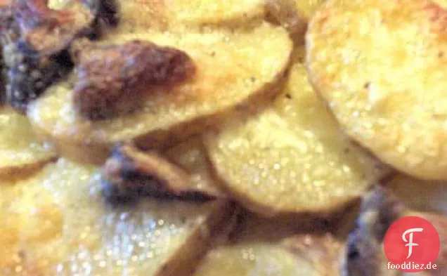 Kartoffelgratin Mit Steinpilzen und Mascarpone