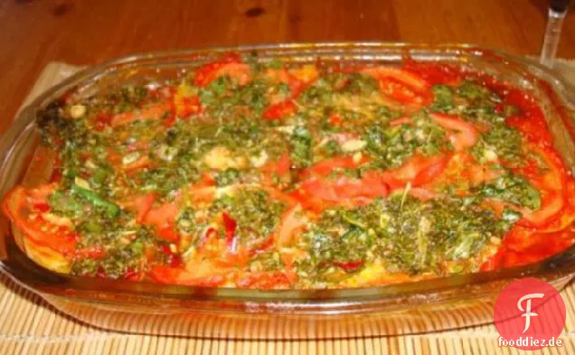 Kartoffel- und Tomatenkuchen