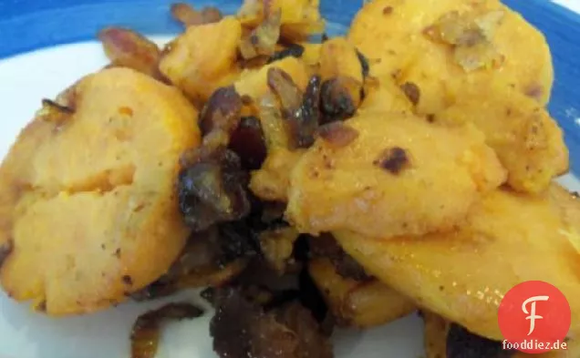 Yummy Speck Süßkartoffeln