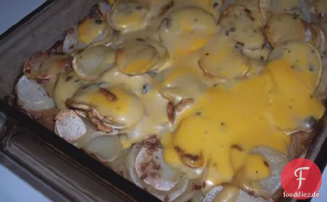 Einfache überbackene Kartoffeln