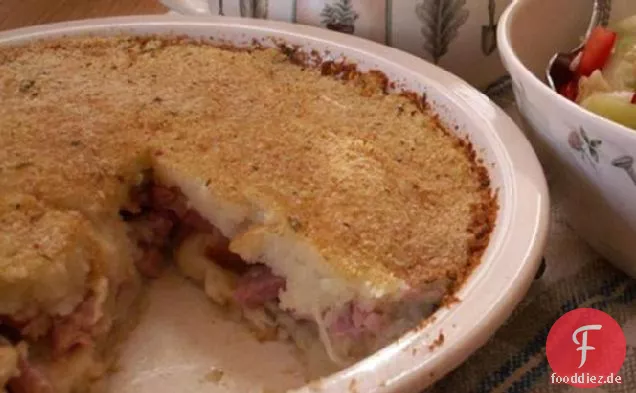 Neuseeland Stil Kartoffel-Schinken-Kuchen