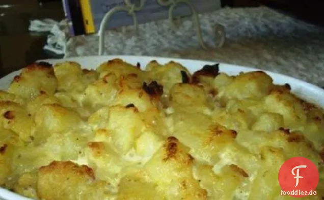 Geladene gebackene Kartoffelauflauf