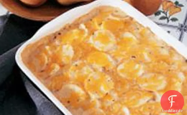 Überbackene Käse-Kartoffeln