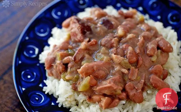 Rote Bohnen und Reis