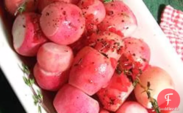 Radieschen mit Thymian gekocht