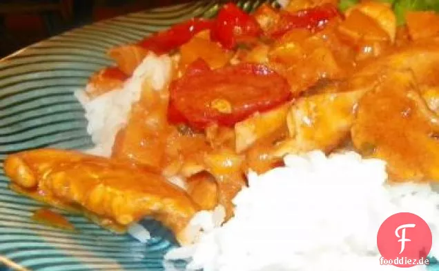Thailändisches rotes Huhn