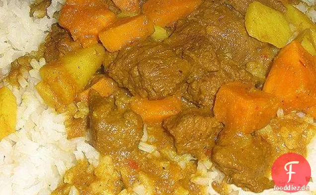 Rindfleisch-Curry für Crock Pot