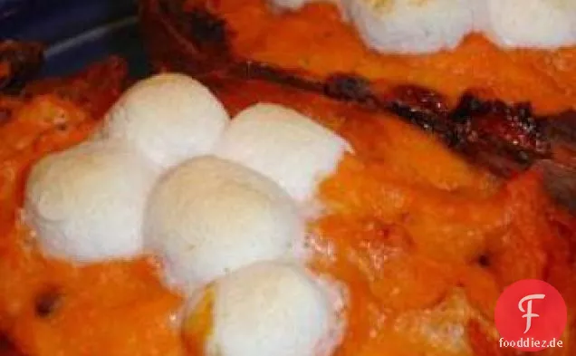 Zweimal gebackene Süßkartoffeln - auf der leichten Seite!