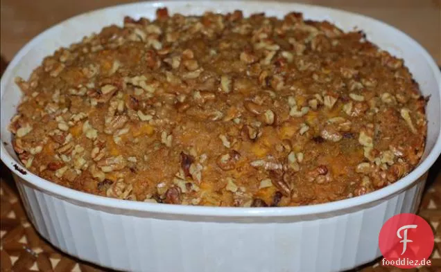 Süßkartoffel-Brot-Pudding