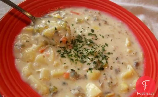 Cremige, Klobige Klamm Chowder