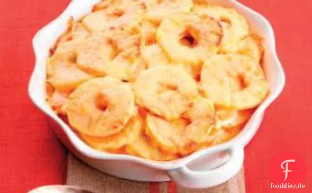 Süßkartoffel-Apfel-Gratin