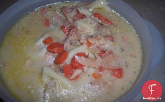 Cremige Crock-Pot-Truthahnsuppe