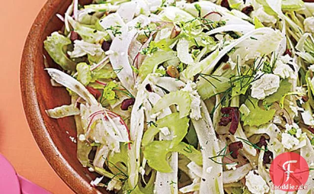 Sellerie-Fenchel-Salat mit Oliven