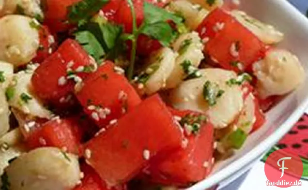 Wassermelonen-Sesam-Salat