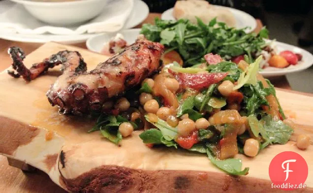 Verkohlter Tintenfischsalat Rezept