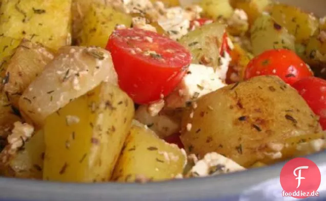 Mediterraner gebratener Kartoffelsalat