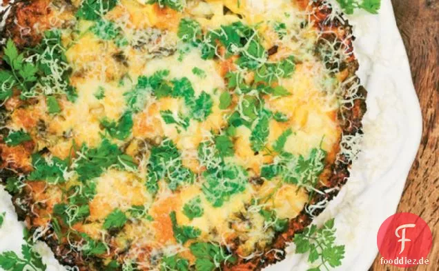 Sauerampfer Frittata Mit Mozzarella Und Parmesan