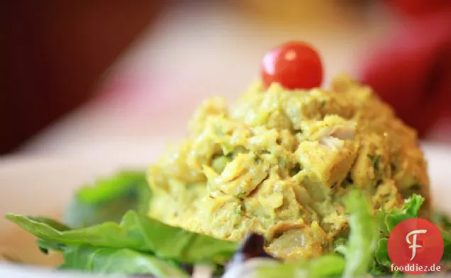 Curry-Hähnchen-Salat mit griechischem Joghurt-Rezept