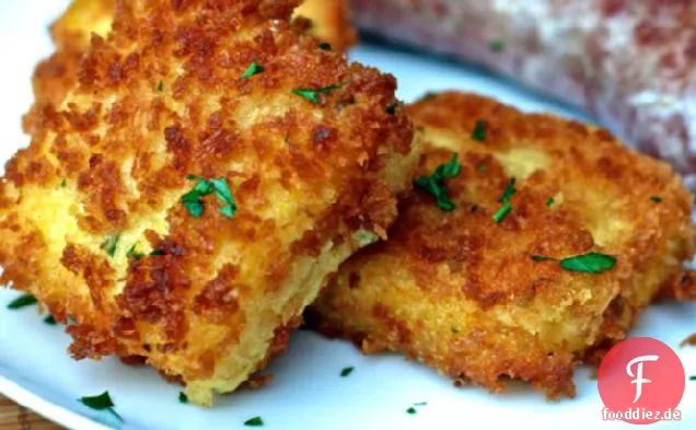 Abendessen Heute Abend: Cheddar-Lauch-Polenta-Kroketten