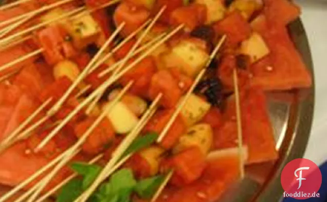 Am Spieß Melone