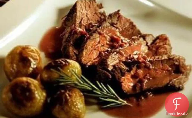 Rocksteak mit Rotweinsauce