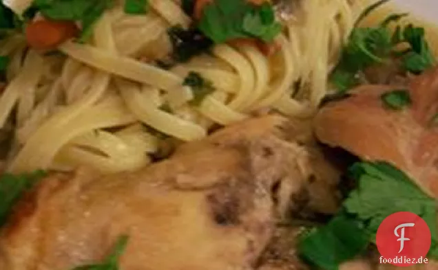 Kraut und Bier geschmort Kaninchen
