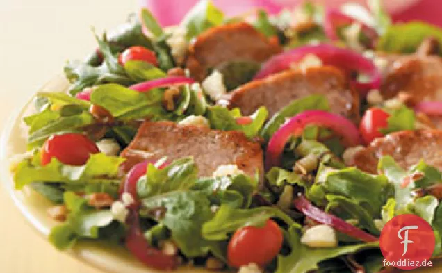 Warmer Schweinefleisch-Himbeersalat